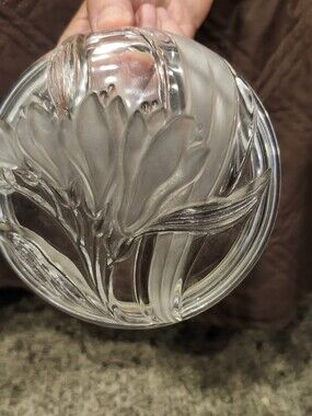 Vintage French Iris Trinket Jar / Candy Dish By Studio Nova Japan 5"
